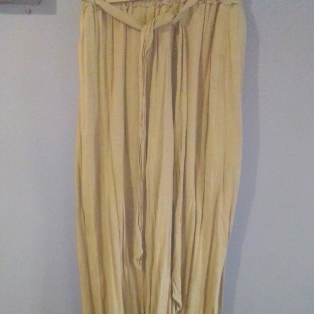 Shinestar Boho Tie Waist Palazzo Pants